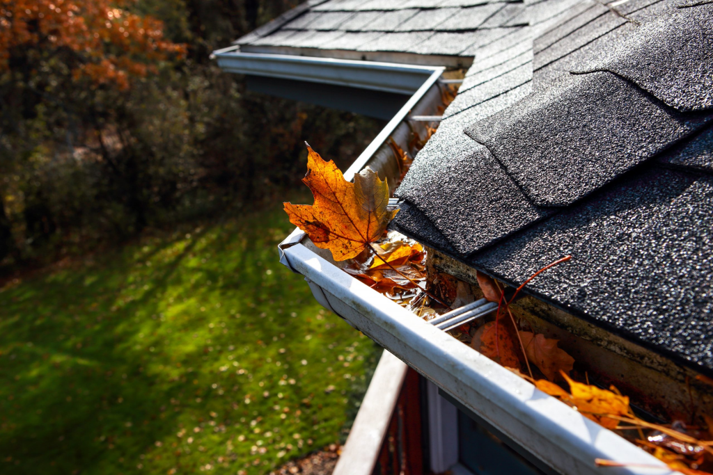 fall cleaning of gutters