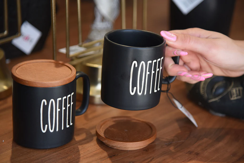 remove coffee stains from surface by preventing with coasters