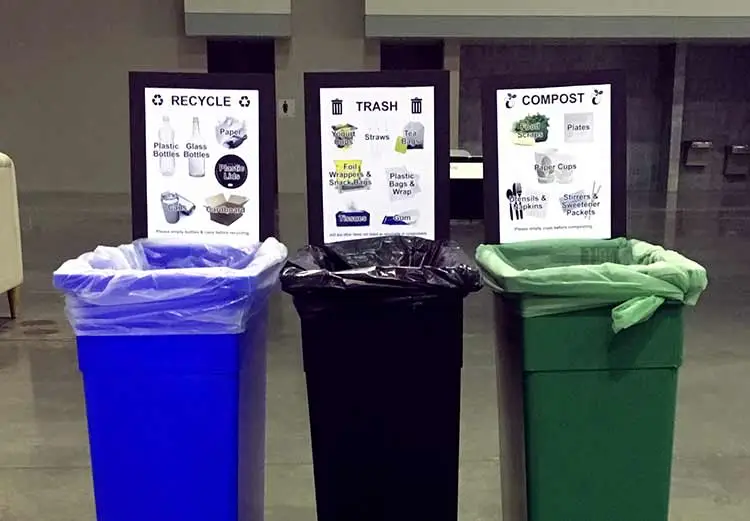 recycling bins with signs julia spangler 2